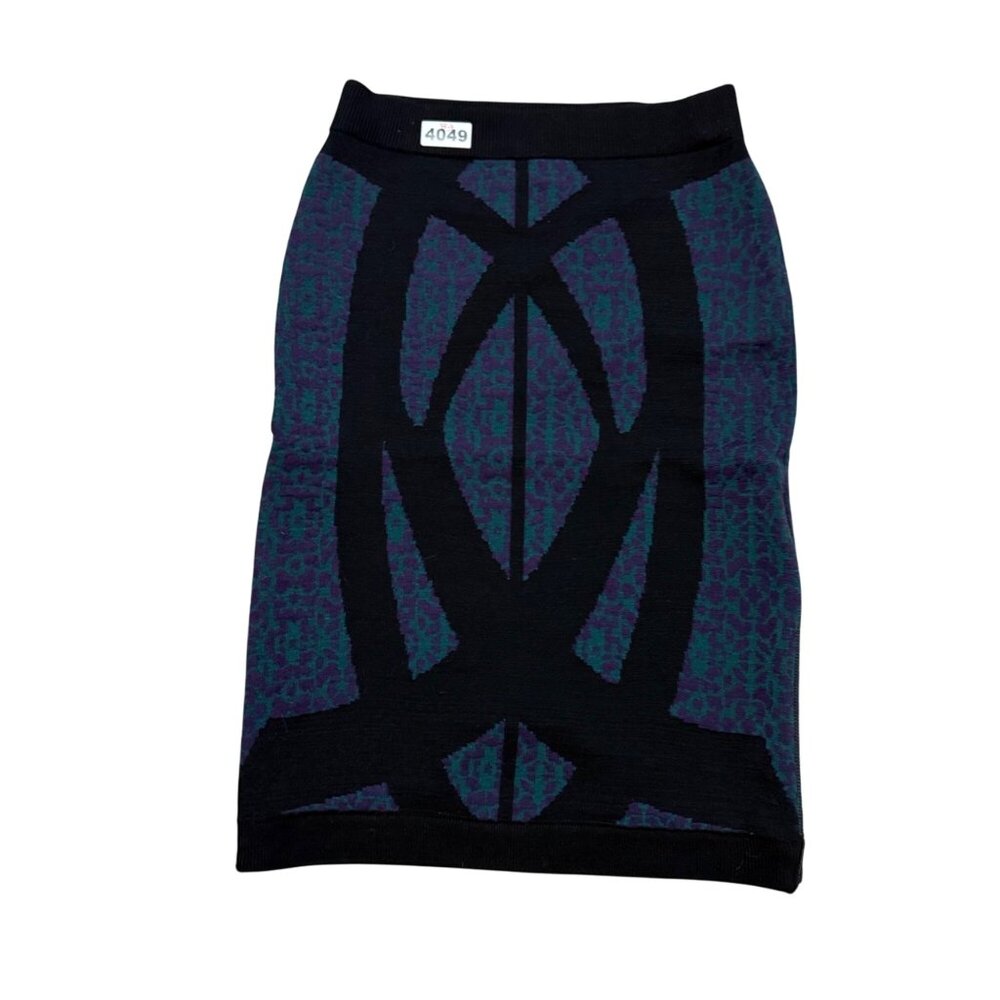 Dagmar Women's Purple & Black Knit Wool blend  Skirt S